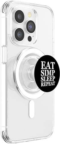 PopGrip MagSafe Eat Simp Sleep Repeat Support Magnétique Rétractable pour Mobile