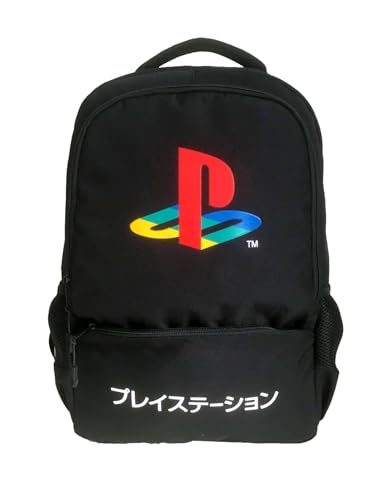 TDL Playstation Deluxe - Mochila con correas acolchadas, Negro, L