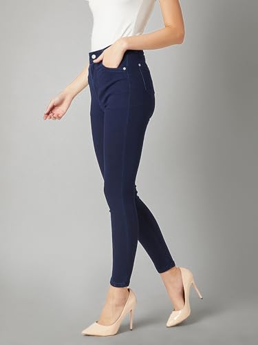 Image of Miss Chase Women's Skinny Fit High Rise Stretchable Denim Jeans