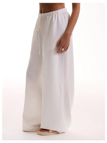 SHENHE Women's Beach Cover Up Pants Wide Leg Loose Swim Bathing Suit Coverups Palazzo Pants4