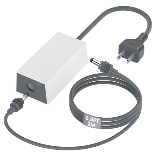 Starlink Mini Power Supply & Accessories, Official Replacement 60W AC Adapter with 5.5FT Power Cord & 6.5FT Detachable DC Cable for Starlink Mini Dish