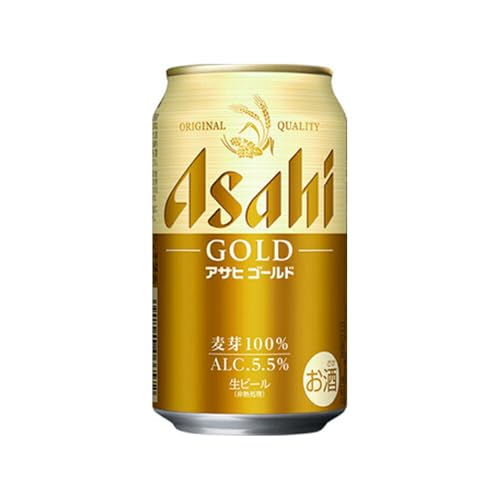 アサヒゴールド350ml × 24本 麦芽100% 生ビール ビール 酒