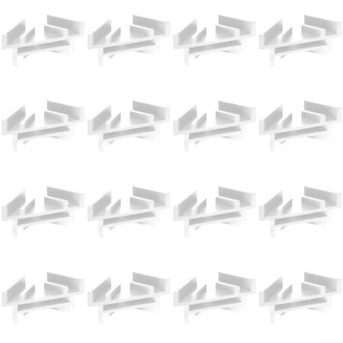 Bandejas apiladoras de 16 piezas para bandejas de liofilización Harvest Right apilan y almacenan tus bandejas de liofilizador de forma segura y ordenada con material plástico (blanco)