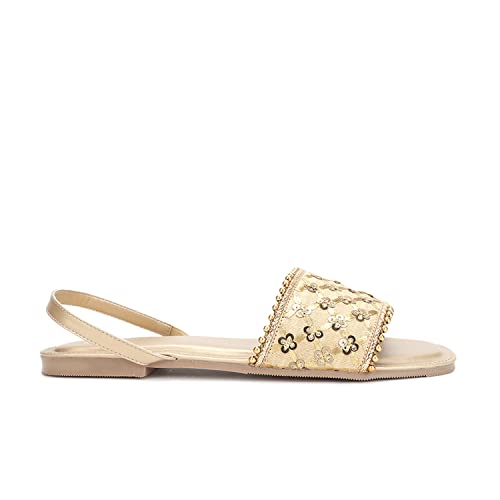 Image of Marc Loire Women Soft Comfortable Embellished Flats