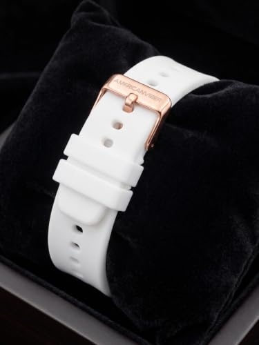 Image of Premium Rose Gold Square Analog Watch for Women & Girls | Stylish Stainless Steel Strap | Elegant Heart Second Hand | Trendy Ladies Wrist Watch under 500 | Square Case Design | Perfect for Casual | Affordable Fashion Watch for Girls