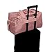 adidas Lounge Premium Sport Duffel Bag for Travel and Gym, Warm Clay Pink, One Size