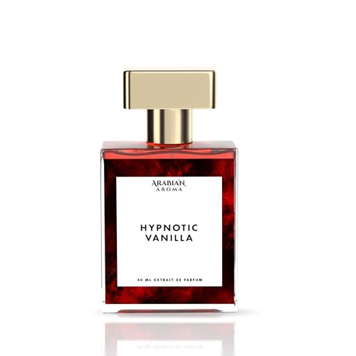 Image of Arabian Aroma Hypnotic Vanilla Perfume for Women| Coconut, Plum, Apricot, Jasmine & Sandalwood | Long Lasting Extrait de Parfum 50ml.