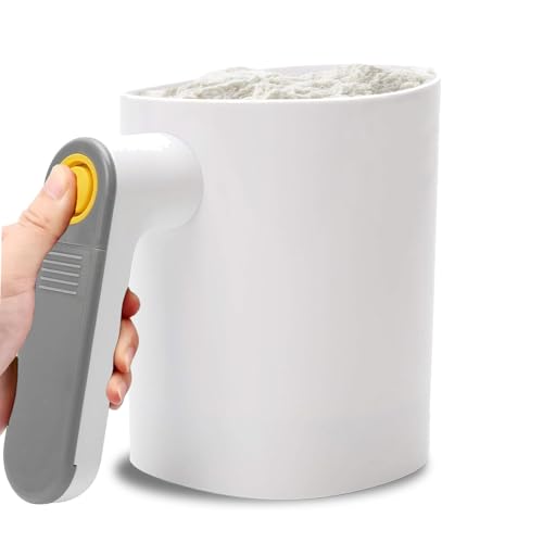 Tamiz de harina eléctrico Tamiz de harina alimentado con batería Herramientas de cocción de malla de acero inoxidable Tamiz Herramientas de cocina de mano Tamiz de harina Se puede utilizar para