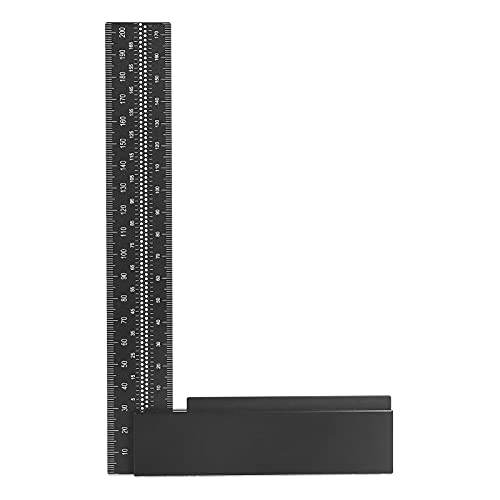 Aluminum Alloy L Square Ruler, DIY Woodworker's Right Angle Ruler, Carpenter Squares with CNC Finishing, Anodized Appearance, Ergonomic Design, for Measuring and Marking