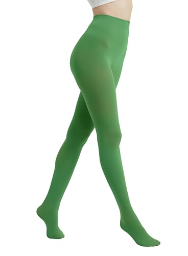 Image of 80D Semi Opaque Tights for Women Stretchable High Waist Womens Stockings Soft Pantyhose with 20+ Colors