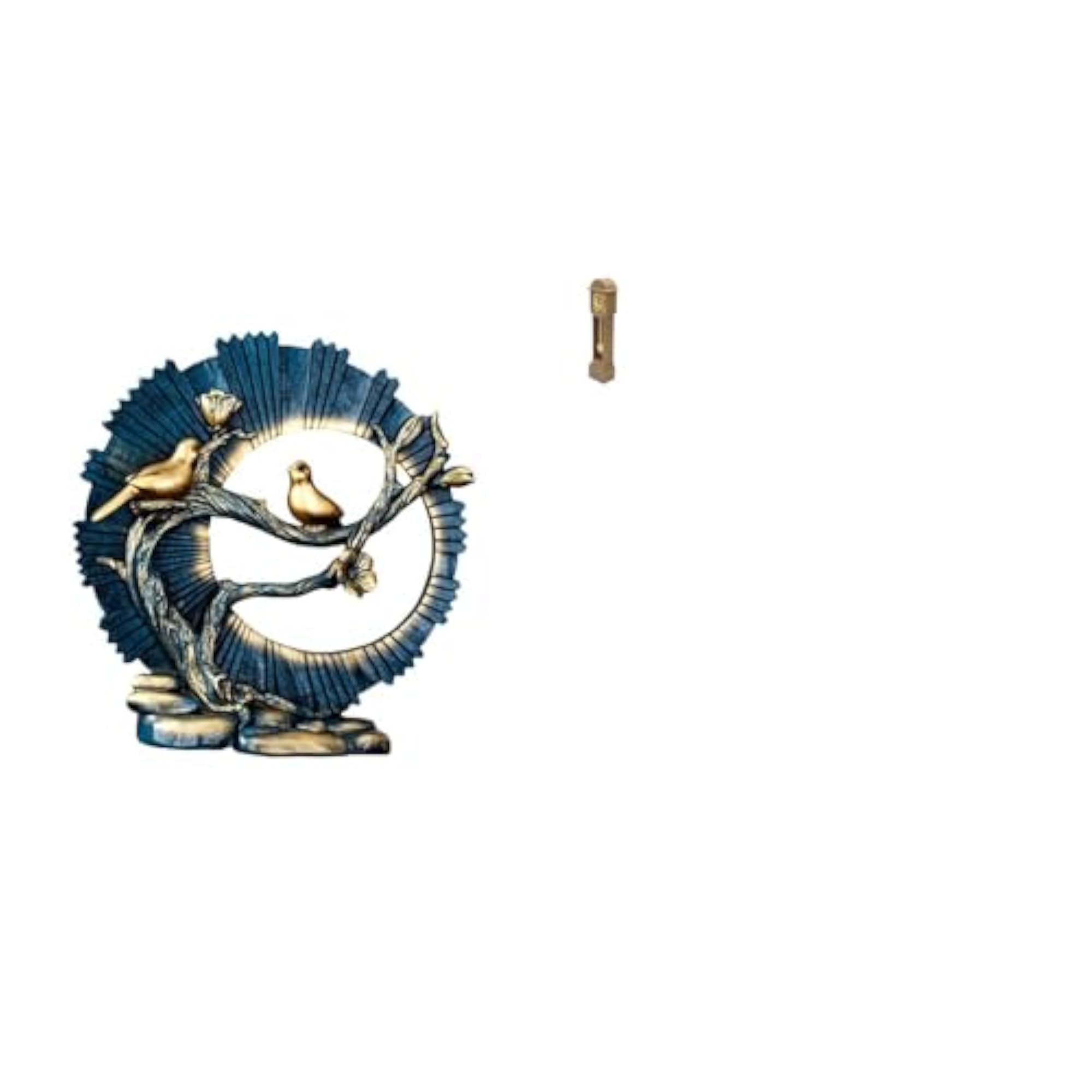 Resin Figurine Miniature Grandfather Clock Craft