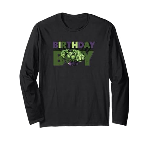 T-shirt Hulk à manches longues pour éviter d'avoir froid pendant son anniversaire Marvel