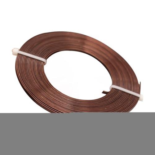 クラフト用アルミワイヤー - カラフル 平型 アルミニウム 造形ワイヤー - パーティー・ビーズ・模型制作・かぎ針編み・ホームデコレーション・ガーデニング向け装飾アート用品