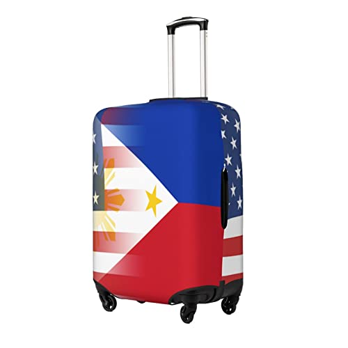 CUTEDWARF Philippines American Flag Travel Suitcase Protector Fashion Luggage Cover Washable Fits 18-32 Inch Baggage2