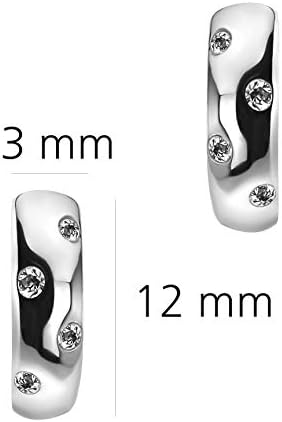 SOFIA MILANI - Women's Earrings 925 Silver - with Zirconia Stones - Creoles - 20784
