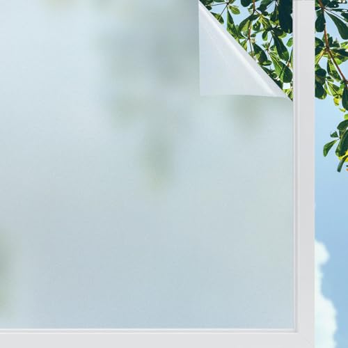 Window Film Privacy Film for Glass Windows Anti UV Frosted Window Film Opaque Glass Film for Windows Privacy Film for Home Office, 30x200 cm
