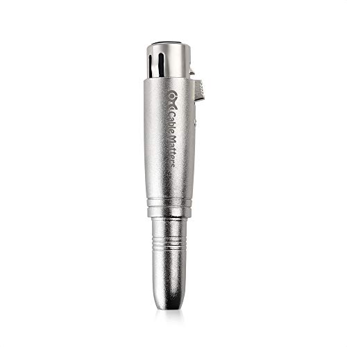 Cable Matters 2-Pack Adaptador 6.35mm TRS a XLR Hembra a Hembra miniatura 4