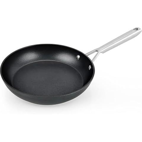 Wodillo Nonstick Frying Pan, 10 Inch Non-stick Omelette Pan Skillet, Induction Base, Hard-Anodized, Durable & Oven Safe, Dishwasher Safe Cover