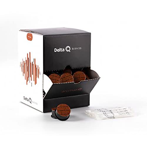 Delta Q Cápsulas de Café Kit Basic AromatiQ Espresso con Notas de Cacao y Matices Afrutados Paquete de 100 Cápsulas de Café