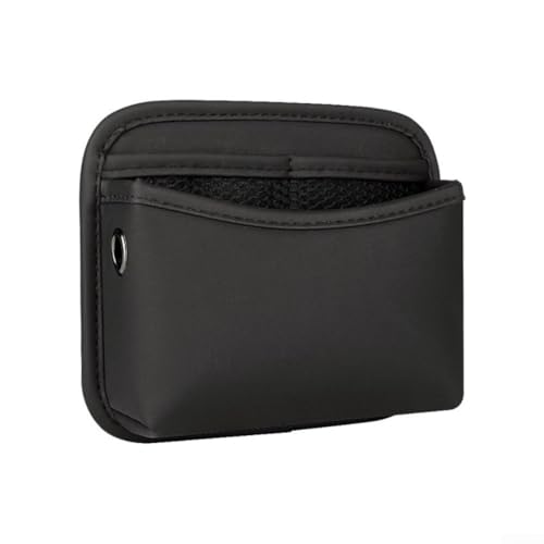 Bolsa de almacenamiento de cuero para coche diseñada para uso en consola central, se adapta a la mayoría de vehículos, SUV y crossovers para organizar lo esencial