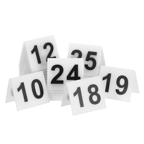 Numéros de table acrylique haute lisibilité Toyvian pour une signalisation rapide en salle