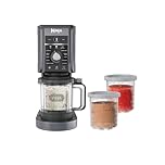 Ninja CREAMi Deluxe 11-In-1 Ice Cream & Frozen Treat Maker, Frozen Dessert Machine, Makes Icecream, Slushie, Gelato, Sorbet & More, 2-in-1 Flavour Option, Includes 3 Tubs, NC501ANZ, Cloud Silver