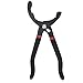 Hilitand Adjustable Oil Filter Pliers Convenient Operation Strong Carbon Steel Oil Filter Removal Tool for Car and Small Engine (260mm)