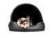 Bjird Hundebett & Hundehütte in einem - Hundehaus mit Dach für kleine und mittelgroße Hunde - Hundehöhle - Hundebox - Hundesofa - Bezug abnehmbar & waschbar - stabiles Hundekorb - 60x 47 cm