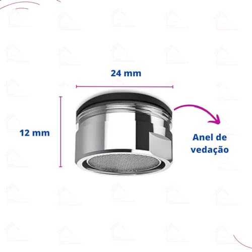 Kit 2 Arejadores Macho Bico Para Torneira Filtro Rosca 22mm