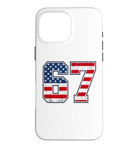4th of July Funny 67 Six Seven Meme Patriotic Men Women Kids �X�}�z�P�[�X iPhone 16 Pro Max �p