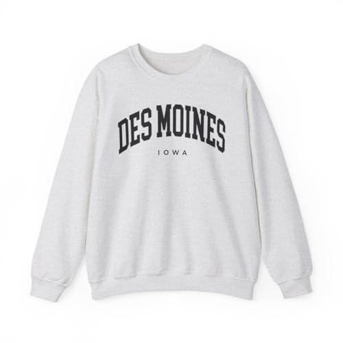 Des Moines Iowa Adult Unisex Crewneck Sweatshirt