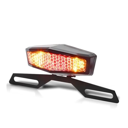 Feu de stop arrière 12V ultra lumineux avec support de lampe pour moto de cross