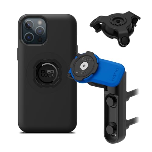 Image of Quad Lock Brake /Clutch Motorcycle Phone Mount with Vibration Dampener and MAG Phone Case for iPhone 12 Pro Max