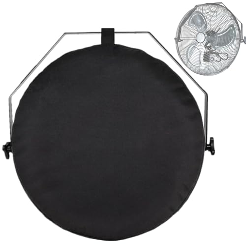 18"-22" Wall Mount Fan Cover Outdoor Waterproof, GS Alderual 600D Heavy Duty Corner Wall Mounted Oscillating and Non-Oscillating Industrial Outdoor Fan Cover for Patio, Weatherproof & Dustproof