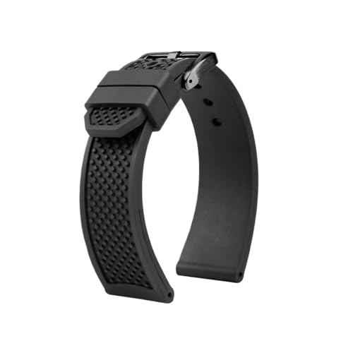 [ETANNFMQ] 23mm 24mm uXbg tbfSvoh JeBG Xgbv CALIBRE W7100055/WGCA0010 WSCA0006 hXgbvƌ݊(Black-black,22mm)