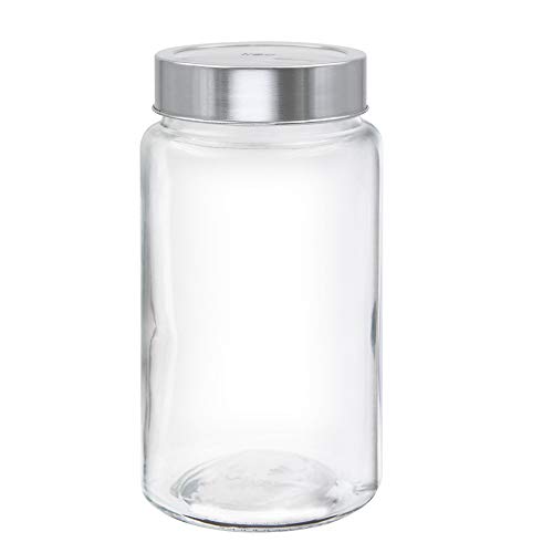 Image of Treo By Milton Radius Glass Jar, 1000 ml, Transparent | Storage Jar | Multipurpose Jar | Modular Kitchen