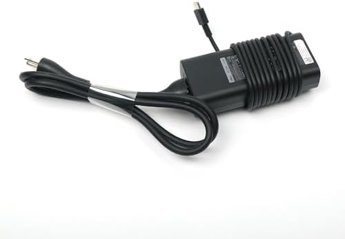 Dell 65W USB-C Laptop Charger,Latitude 5400 5410 5420 5430 5440 5450 Power AC Adapter with Power Cord Cable, Black, HA65NM190 - 4