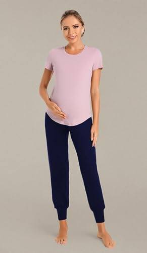 Image of V VOCNI Women's Maternity Joggers Pants Pregnancy Sweatpants