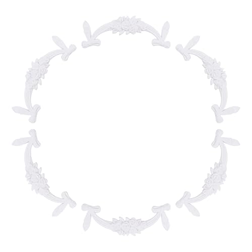 Image of INCREWAY 6Pcs Decorative Rose and Bow Wall Sticker,PVC Wall Decoration Sticker for Light Area, Adhesive Wall Ornament for Indoor Home Decor