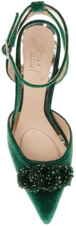 Jewel Badgley Mischka Tailynn Pointed Toe Velvet Stiletto Heels - Image 6