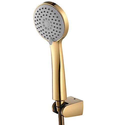 Cabezal de ducha portátil Titanium Gold con 3 modos