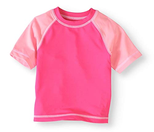 Healthtex Baby Girls Pink Rash Guard Swim Top (3-6 Months)