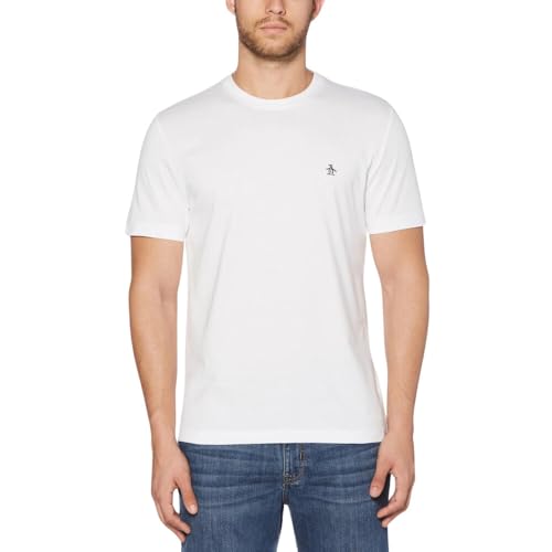 Original Pengun T-Shirt pour Homme avec Petit Logo brodé. - Blanc - XXL
