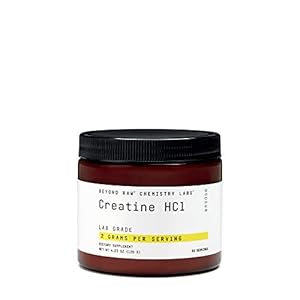 BEYOND RAW Chemistry Labs Creatine HCl Powder | Improves Muscle Performance | 60 Servings