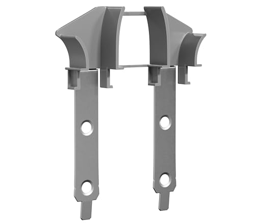 BAUHELD® Universal Inlet Funnel Roller Shutters [1 Pair] – Can Be Used on Any Guide Rail – Optimal Roller Shutter Guide and Even Running on Maxi Profiles – Inlet Width 17 mm – Grey