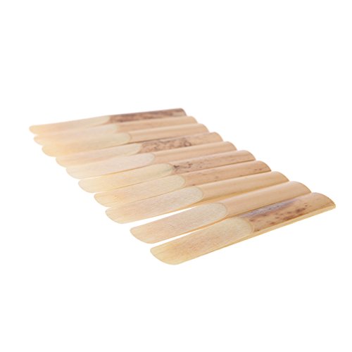 KKcare 10 peças de palheta de clarinete força 2,5 2-1/2 palheta de bambu para acessórios de clarinet