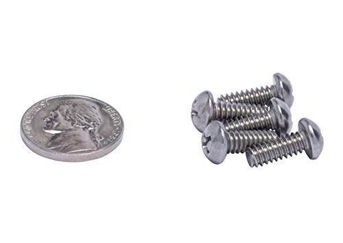 #10-24 X 1/2" Stainless Phillips Round Head Machine Screw, (100pc), Coarse Thread, 18-8 (304) Stainless Steel, by Bolt Dropper