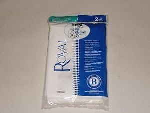 Royal Type B HEPA Synthetic Cloth Vacuum Cleaner Bags / 2 pack - Genuine AR10110