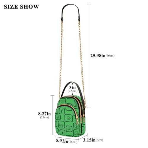 Image of MCHIVER Golf Crossbody Bag for Women Cell Phone Purse Wallet with Removable Chain Shoulder Handbag