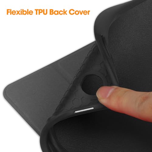 Image of M Cart Cover for Samsung Galaxy Tab A9 Plus 11 inch case, Soft Flexible Flip Case Cover with S Pen Holder for Samsung Galaxy Tab A9+ 11 inch with Auto Sleep Wake (Trifold Black)